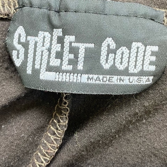 Street Code black dress sleeveless v neck on back and front - Picture 3 of 4